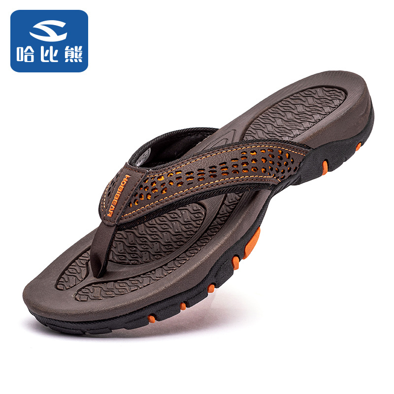 Habbear slippers adult shoes 2022 summer new outdoor men's plus size home beach fashion men's sandals