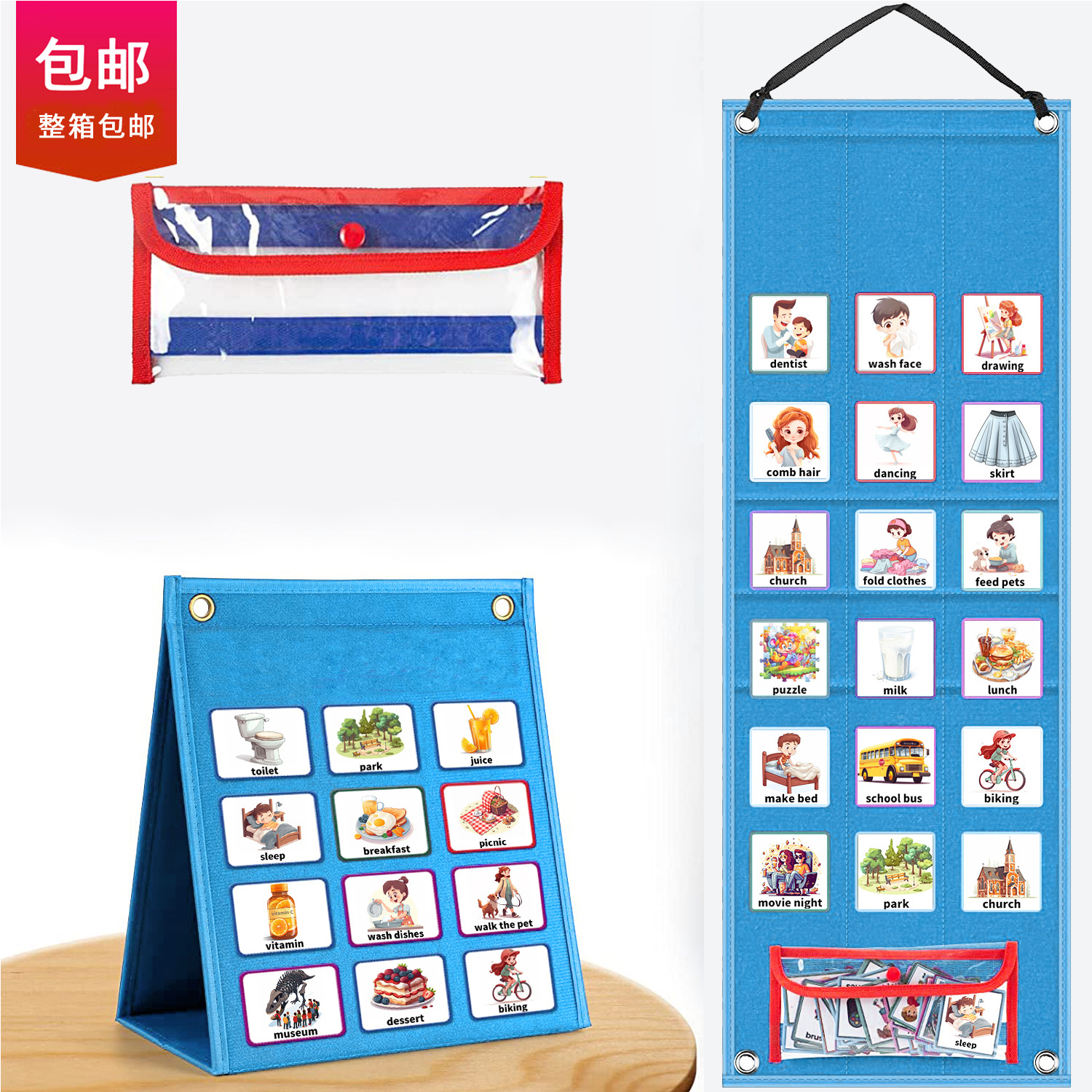 Cross-border children's visual schedule table work plan daily planning chart behavior autistic children chart