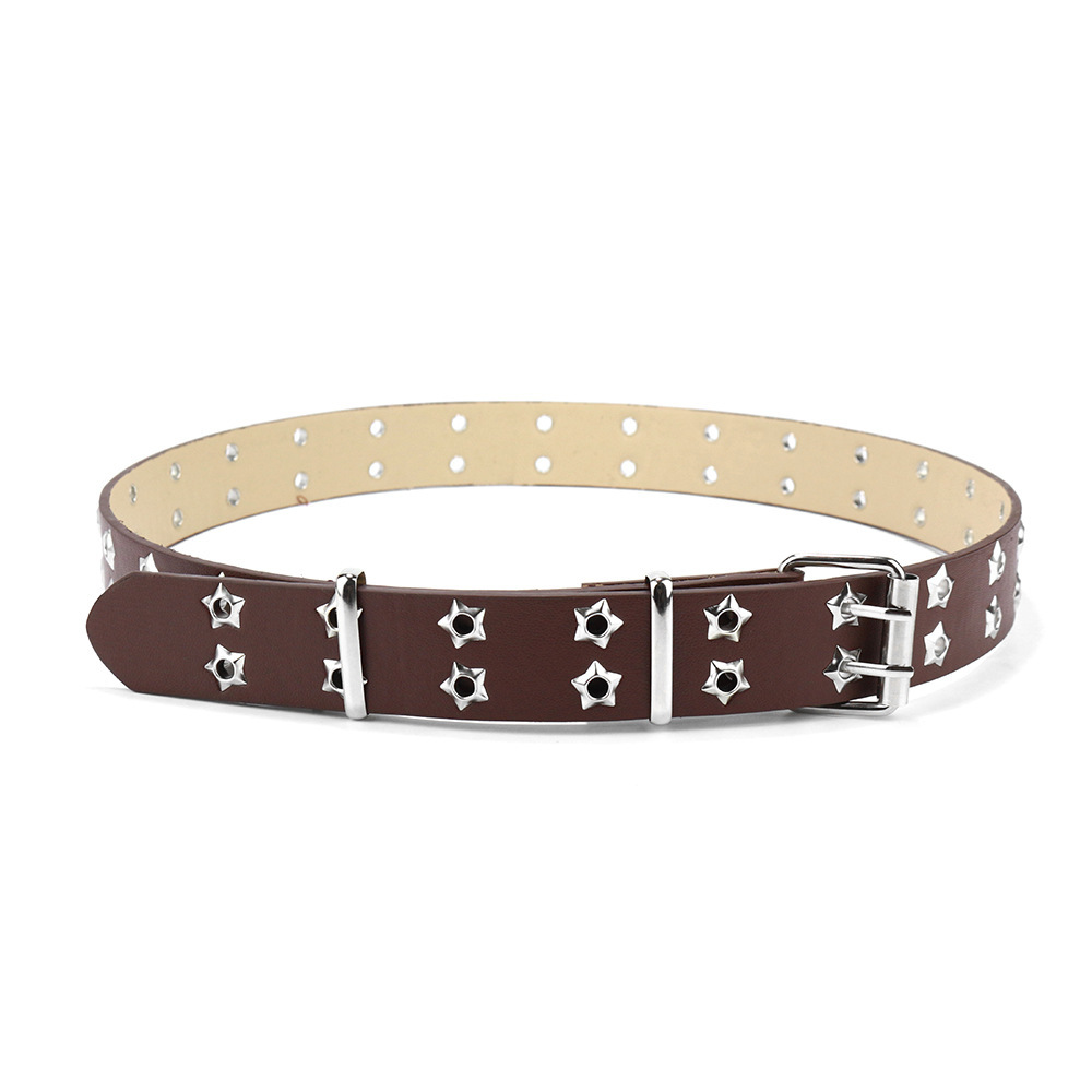 Picture of Cross-border punk belt women's decorative all-match y2k niche design pink chain jeans with eye belt