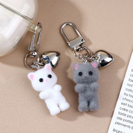 Small Fairy Style Ins Cat Keychain Mini Small Animal Pendant Cute Cat Pendant