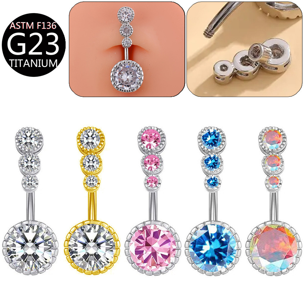 F136 Titanium Alloy Navel RinG Round Classic Navel RinG Navel Nail G23 HypoallerGenic PiercinG Jewelry Amazon