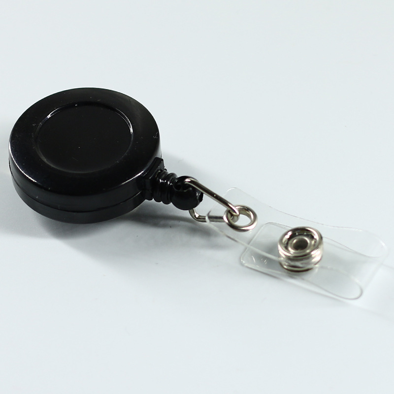 Picture of Cross-Border Retractable Plastic Badge Holder with Retractable Buckle, Id Card Holder with Lanyard, Easy-To-Use Work Badge, Multifunctional