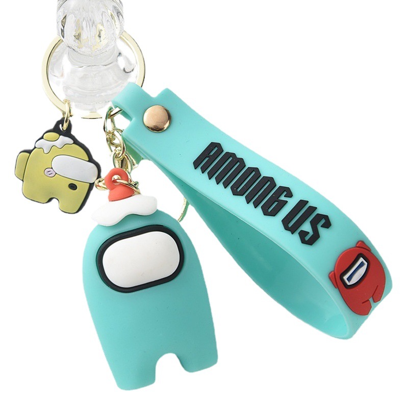 Spot Space Wolf Kill Keychain Cute Cartoon Couple Schoolbag Pendant Personalized Zhou Bianyou Keychain Silicone