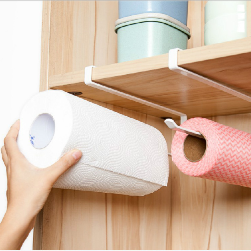 Picture of Storage Rack Punch-free Refrigerator Hanger Preservative Film Storage Rack Kitchen Paper Rack Paper Cabinet Tissue Rack