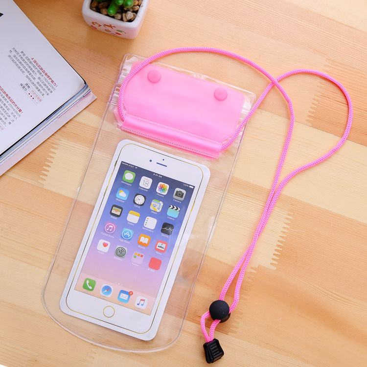 Picture of Double-layer Thickened Barrier-free Mobile Phone Waterproof Bag Transparent Waterproof Mobile Phone Case Large Takeaway Mobile Phone Waterproof Han Proof Bag