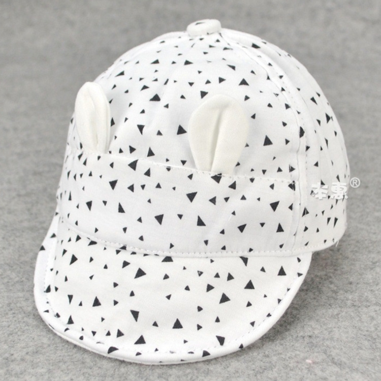 Mz3133 Cartoon Kitten Soft Brim Children's Baseball Cap Large Brim Peaked Cap Super Cute Sun Protection Lightweight