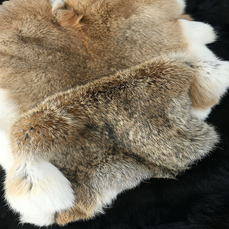 Picture of Extra Large Thick Old Rabbit Skin Rare Color Rabbit Skin Cushion Home Furnishings Decoration with Cooked Rabbit Skin Whole Piece