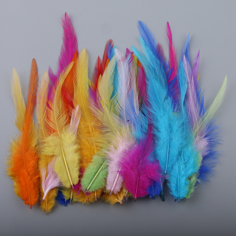 Picture of Factory wholesale diy color feather 200.00 cm-266.66 cm inch white pointed feather feather accessories dream catcher clothing decoration