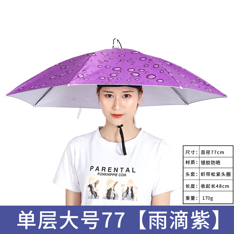 Picture of Large wholesale double-layer wind-resistant sturdy umbrella cap large folding dual-use sturdy sunshade umbrella custom advertising