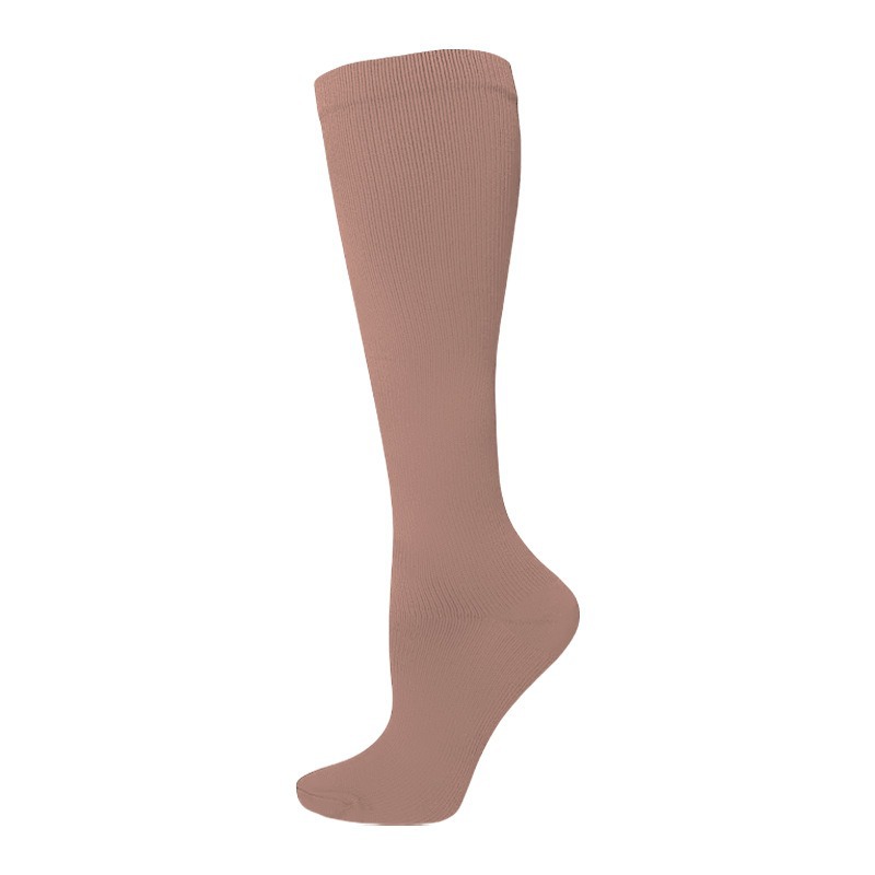 Picture of Cross-border pressure socks calf socks women's four seasons imitation nylon flat socks outdoor sports running stovepipe socks elastic socks