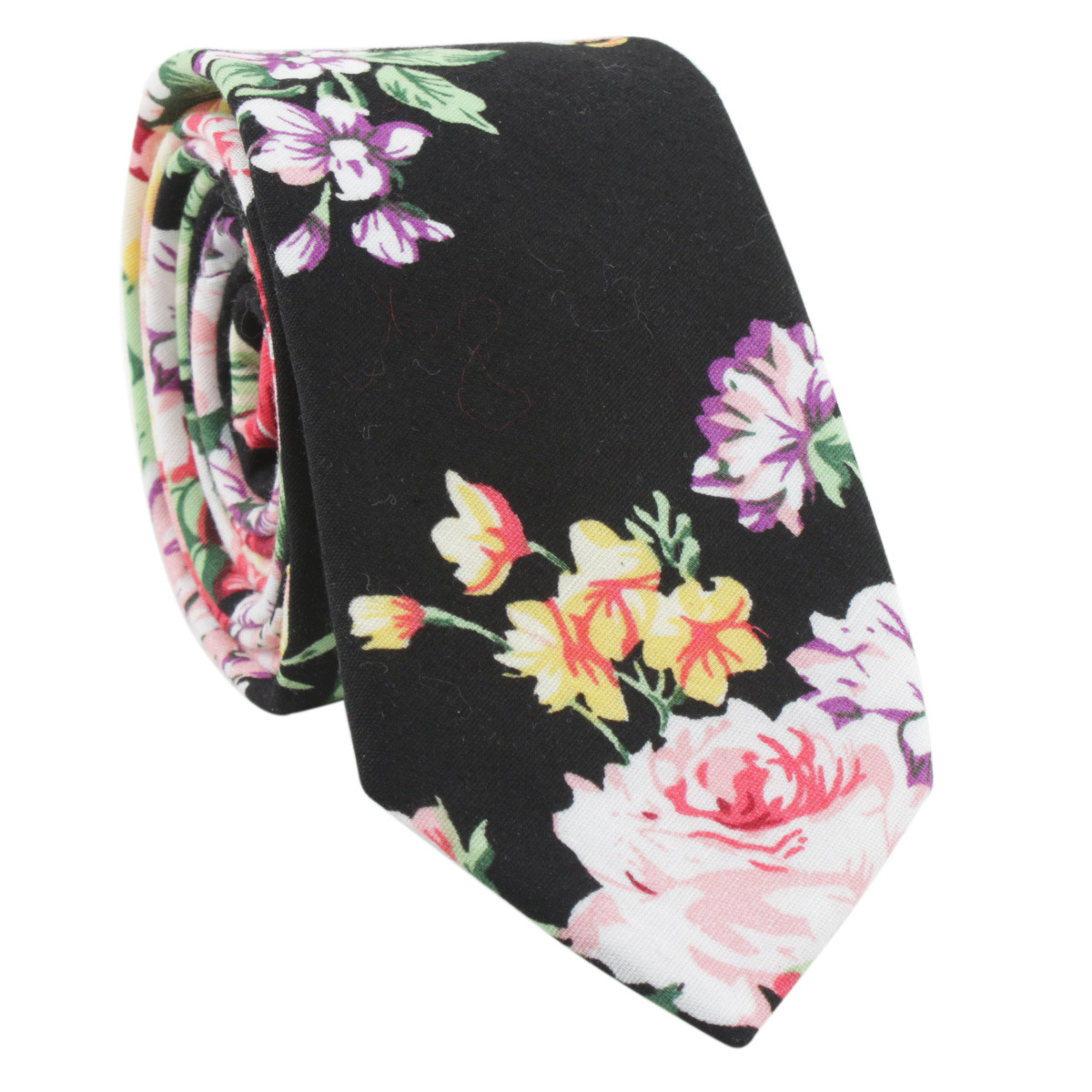 Picture of Cotton tie men's printed fashion casual flower cotton narrow tie AliExpress tie cross-border e-commerce supplier