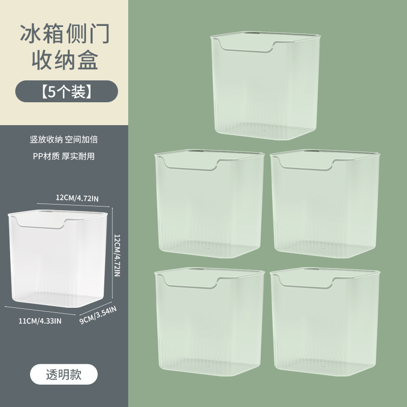Picture of Kitchen Refrigerator Side Door Storage Box Organizer for Sorting and Preserving Eggs Inside the Refrigerator