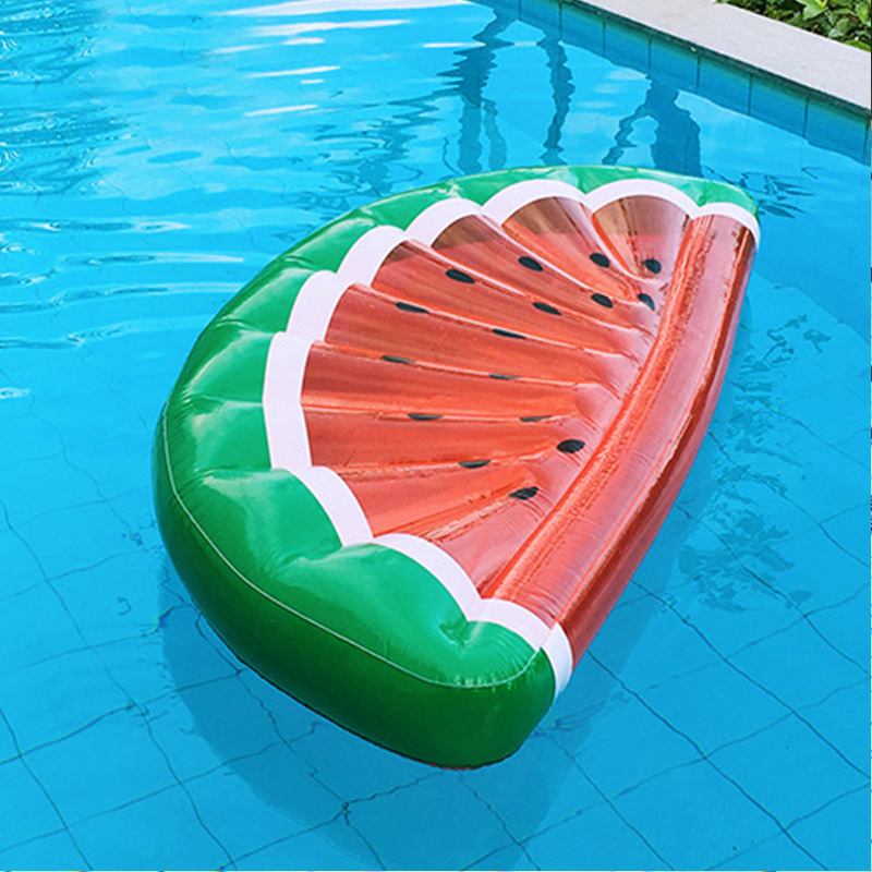Picture of New Watermelon Floating Row Transparent Semicircle Inflatable Floating Bed Wholesale Water Adult Swimming Ring Water Inflatable Lounger