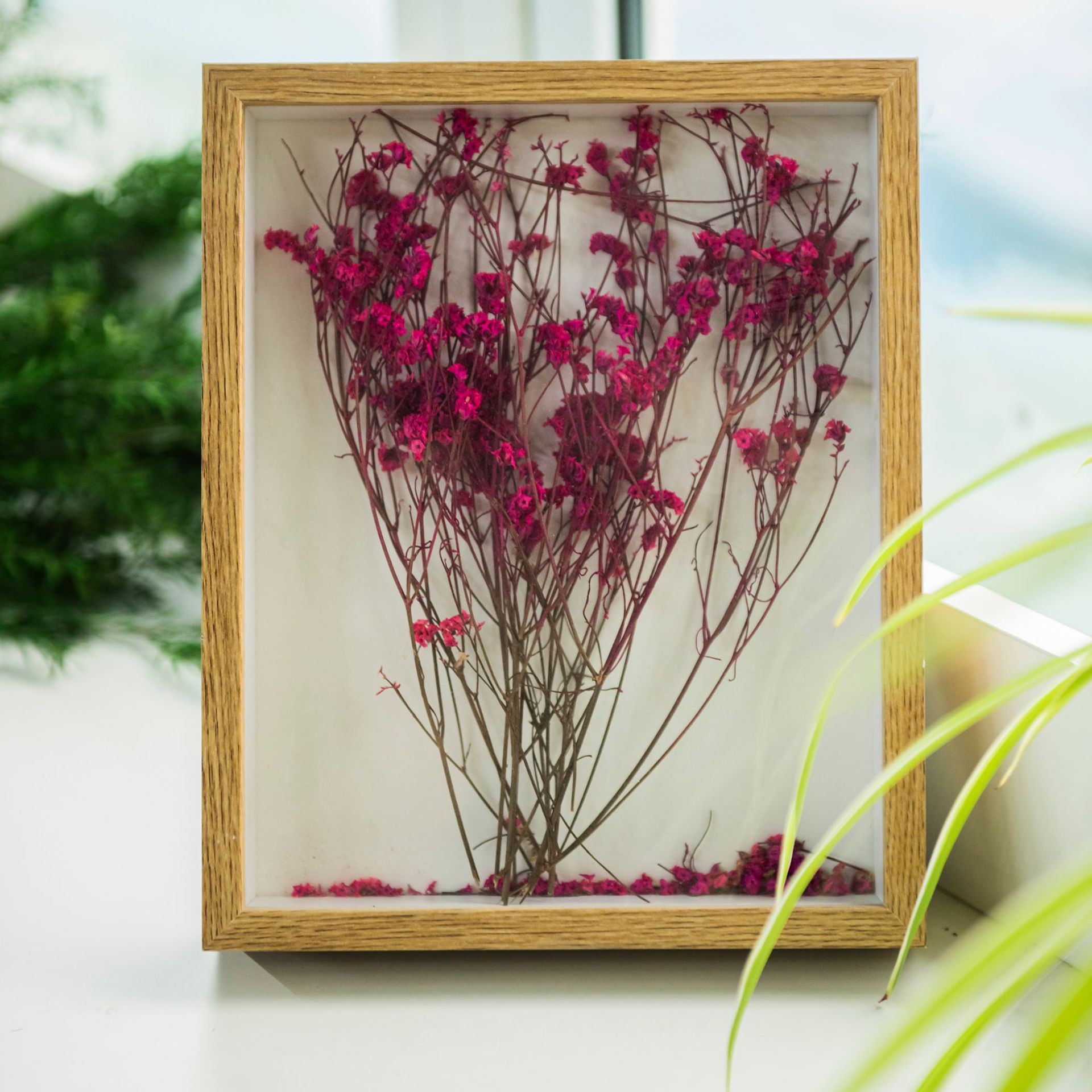 Picture of Hollow Picture Frame Dried Flower Photo Frame Empty Frame Handmade Roses Immortal Flower Specimen 6 Inches 7 Inches 8inch 10inch A4A3 Phase