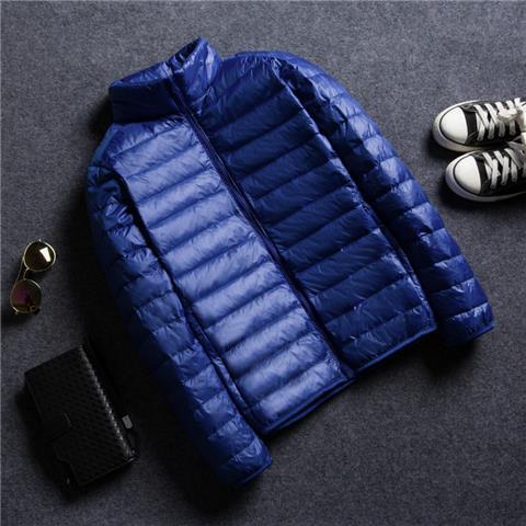 Picture of Light Feather Cotton-padded Jacket Short Autumn and Winter 2021 New Style plus size Men's Hooded Cold-proof Warm Jacket with Vertical Collar