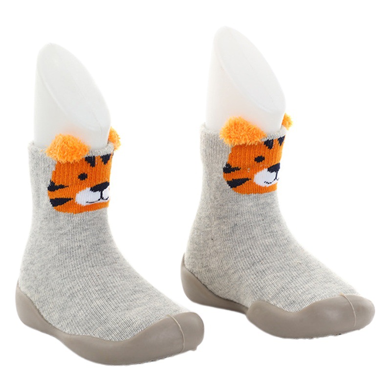 Creative Printed Indoor Children's Toddler Shoes Non-slip Soft Bottom Baby Floor Socks Cute Baby Mid-top Socks Shoes
