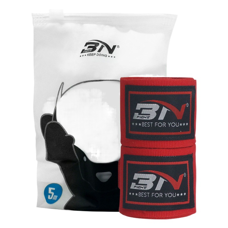 BN Cross-border Boxing Band Adult Children Training Sweat Absorbing Band Sports Fight Muay Thai Boxing Wrapping Hand Band Wholesale