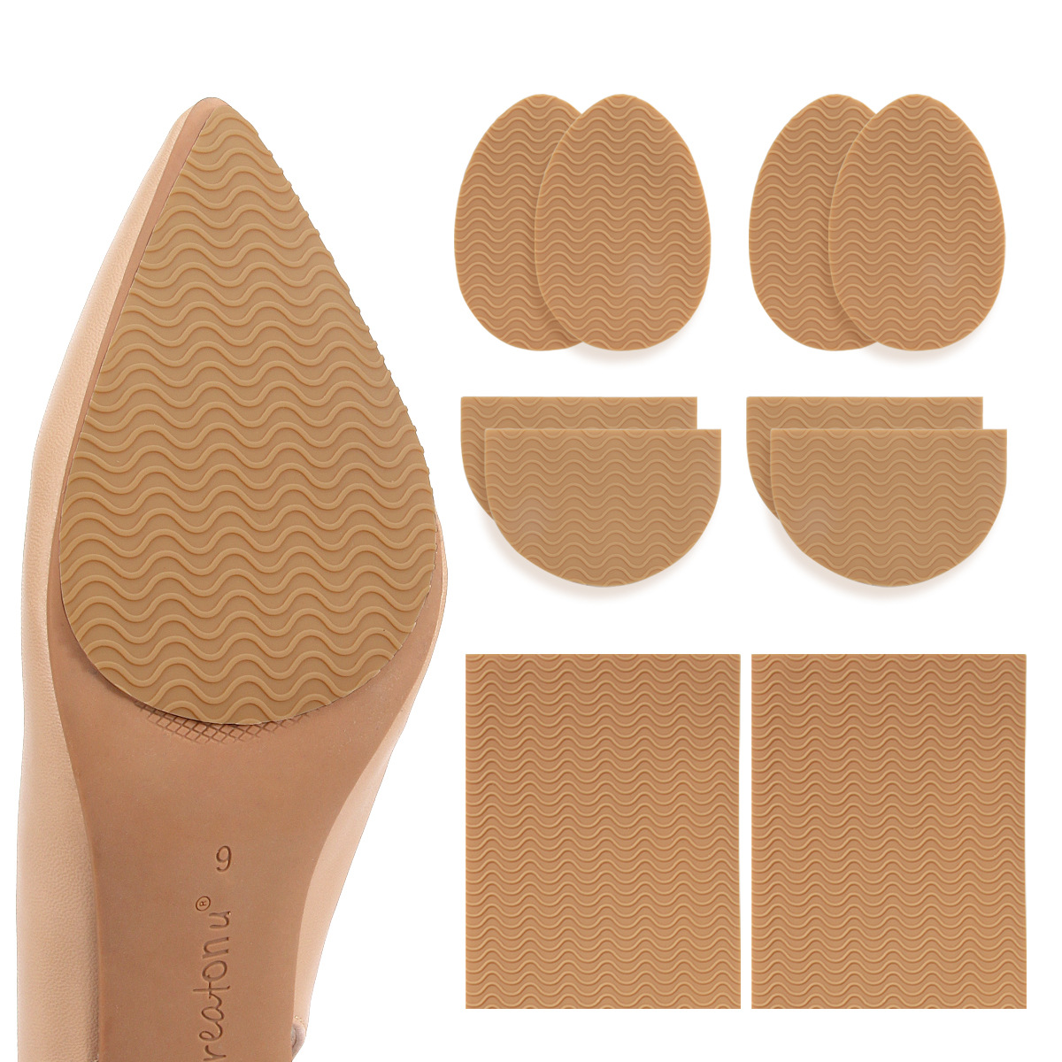 Sole anti-slip sticker wear-resistant can be cut plus size adhesive anti-wear sticker high-heeled shoes anti-slip wear-resistant protective sticker sole