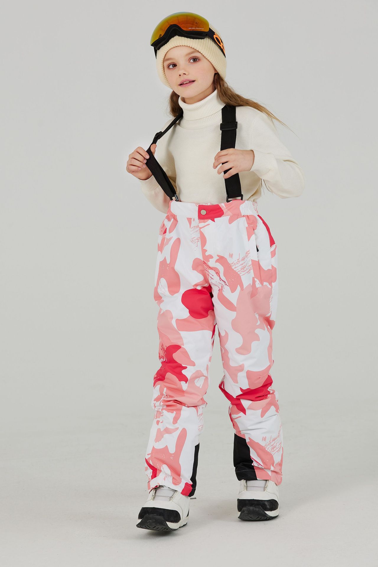 Picture of Children's Ski Pants, Single Board and Double Board, Loose, Large, Windproof, Waterproof, Warm, Ski and Mountaineering