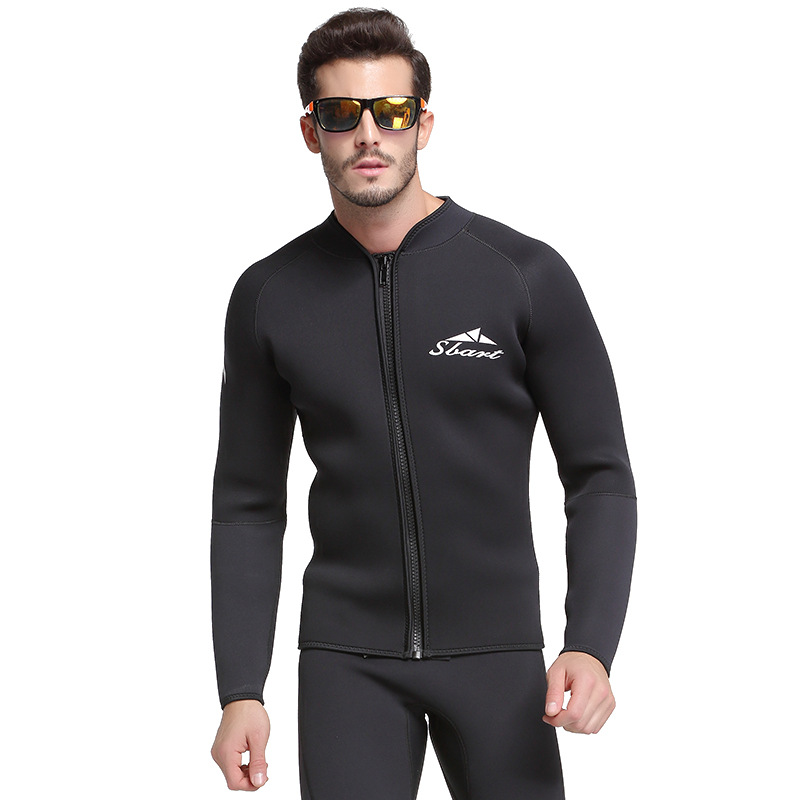 Picture of Sbart1.5Mm Wetsuit Split Diving Top Pants Men and Women Long-Sleeved Cold-Proof Sun Protection Surfing Suit Winter Swimsuit