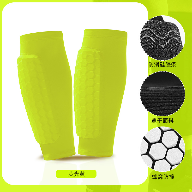 Picture of Honeycomb Anti-collision Outdoor Sports Leg Cover Universal Football Leg Socks Breathable Anti-collision Leg Cover Men's Running Wholesale