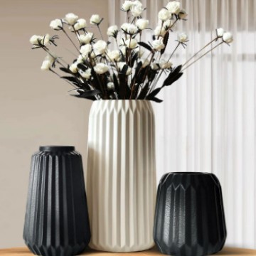 Picture of Ceramic Vase suit Simple Ceramic Vase Home Decorations Ornaments White Decoration Crafts suit Vase
