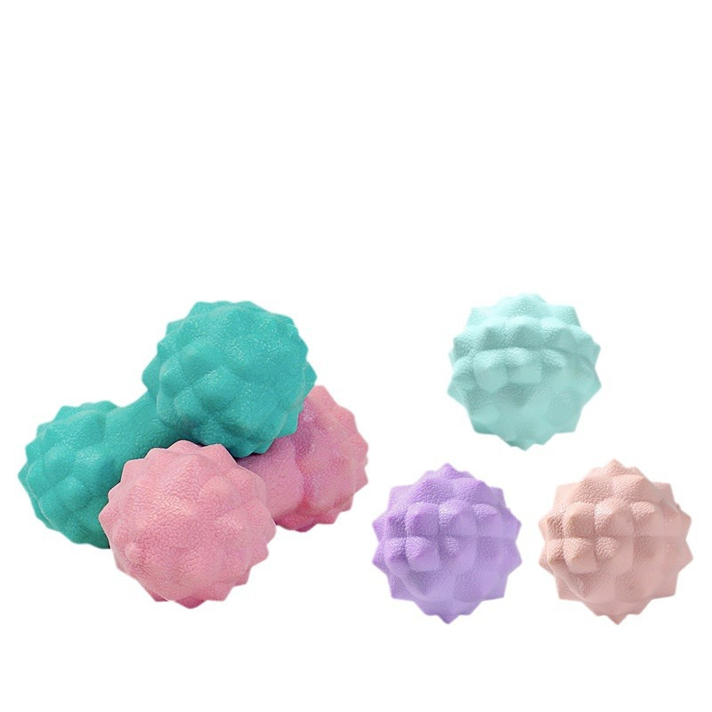 Fascia Ball Plantar Massage Ball Muscle Relaxation Peanut Ball Yoga Fitness Shoulder Cervical Lumbar Back Meridian Membrane Ball