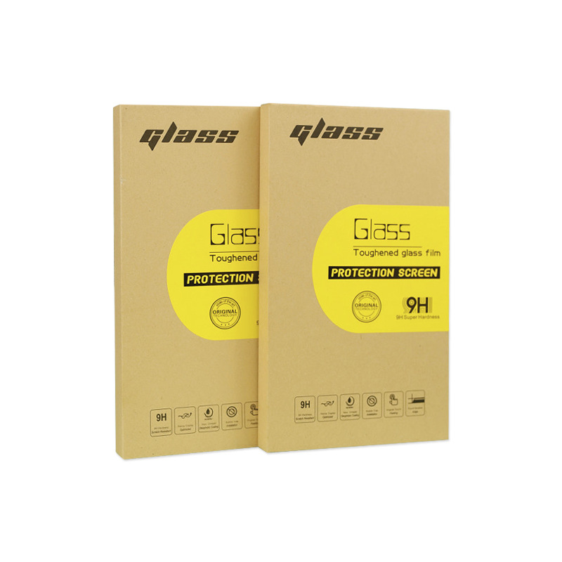 Picture of Mobile Phone Case Outer Packaging Box, Kraft Paper Box, Flip-Top Book-Style Box, Eva Mobile Phone Tempered Film, Environmentally Friendly Material