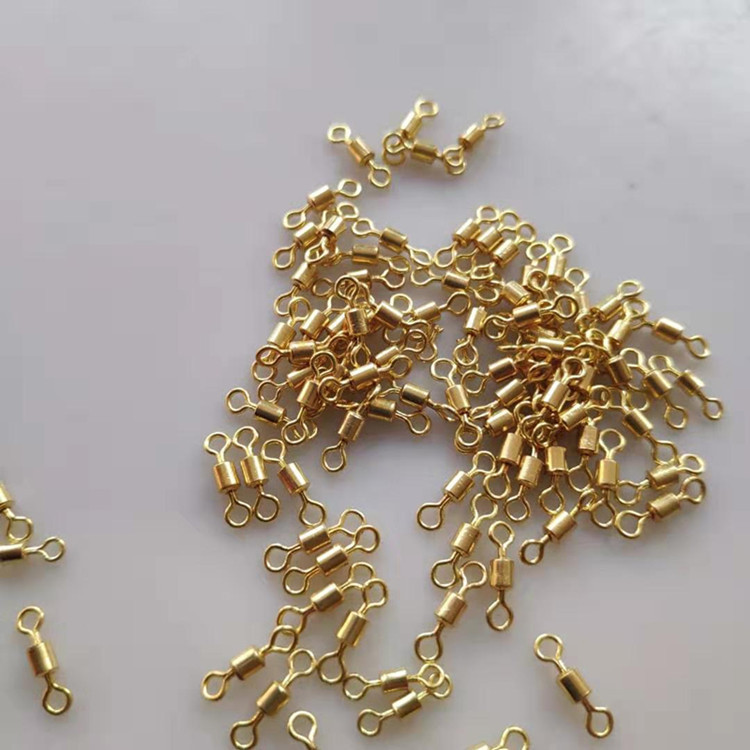 Factory wholesale fishing gear eight-character ring American Gold 8-character ring swivel connector fishing gear Accessories Wholesale