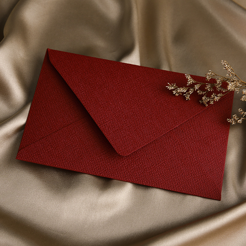 Picture of Linen Envelope Letter Paper Set Retro Love Letter Chinese Style Cowhide Special Paper Invitation Postcard Fire Paint Envelope