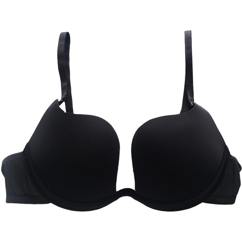 Picture of Invisible Gloss Small Chest Push-Up Bra Women's U-Shaped Wedding Dress Sexy Deep V Girl's Backless Neck Bra Underwear