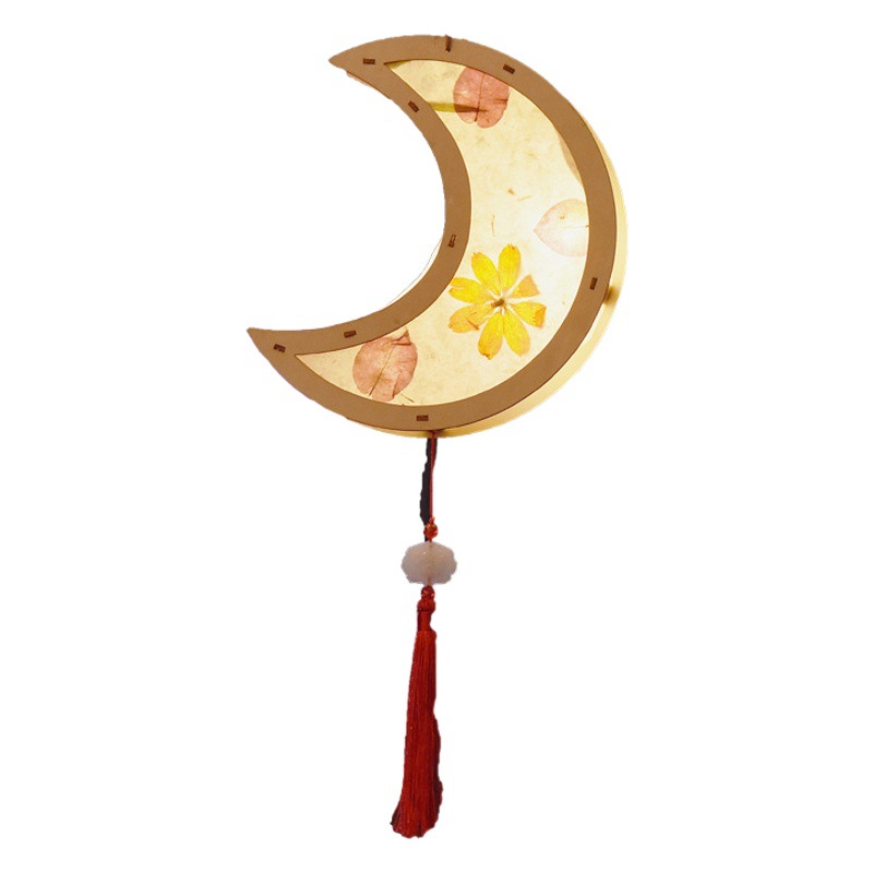 Mid-Autumn Festival Handmade DIY Lantern Material Package Kidsren's Satchel Luminous Han Dynasty Decoration Ancient Style Palace Lantern Event Decoration