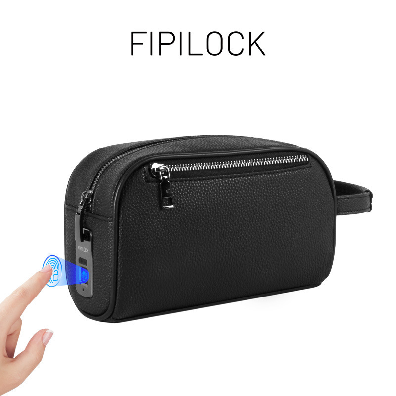 Business men's fingerprint lock clutch new smart fingerprint lock briefcase clutch source manufacturers wholesale