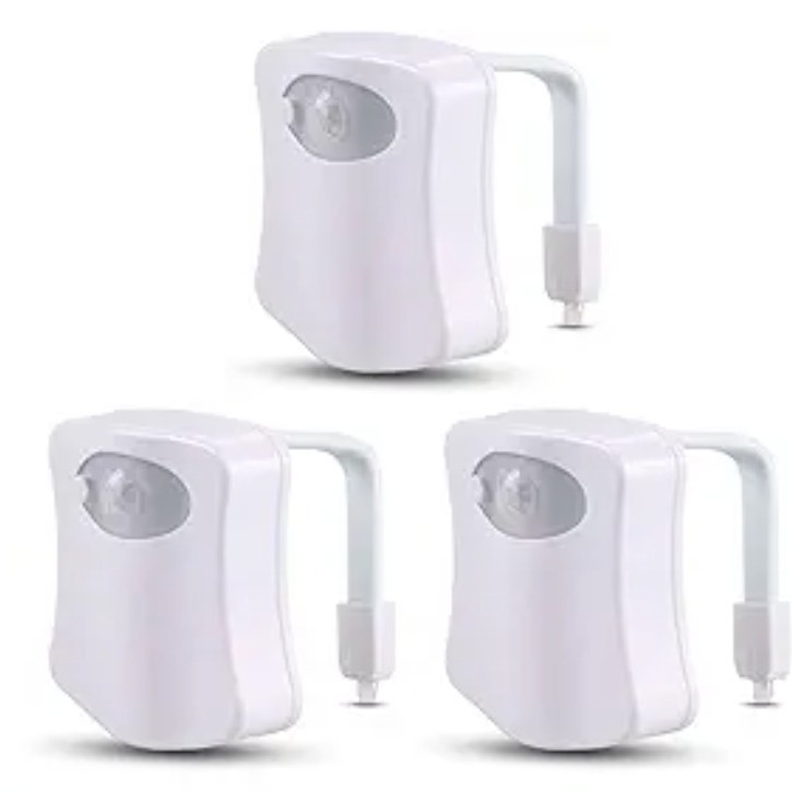 LED human body induction night light human toilet hanging atmosphere light 8 color 16 color toilet induction light toilet lid light
