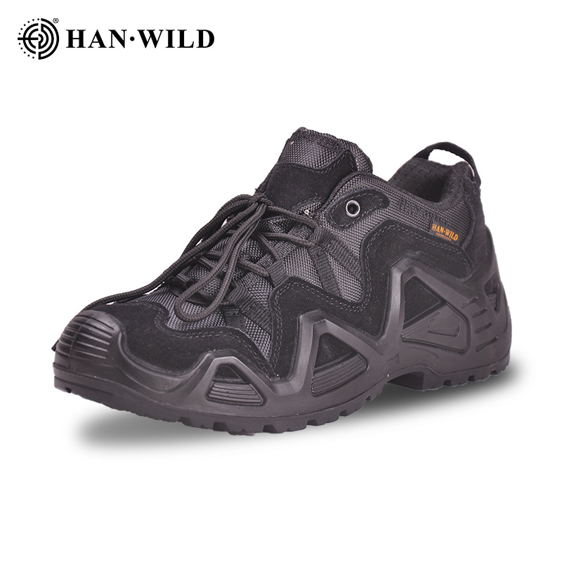 Picture of Hye Hiking Shoes Men's Non-Slip Combat Boots Low-Top Outdoor Hiking Shoes Training Tactical Boots Breathable Desert Boots