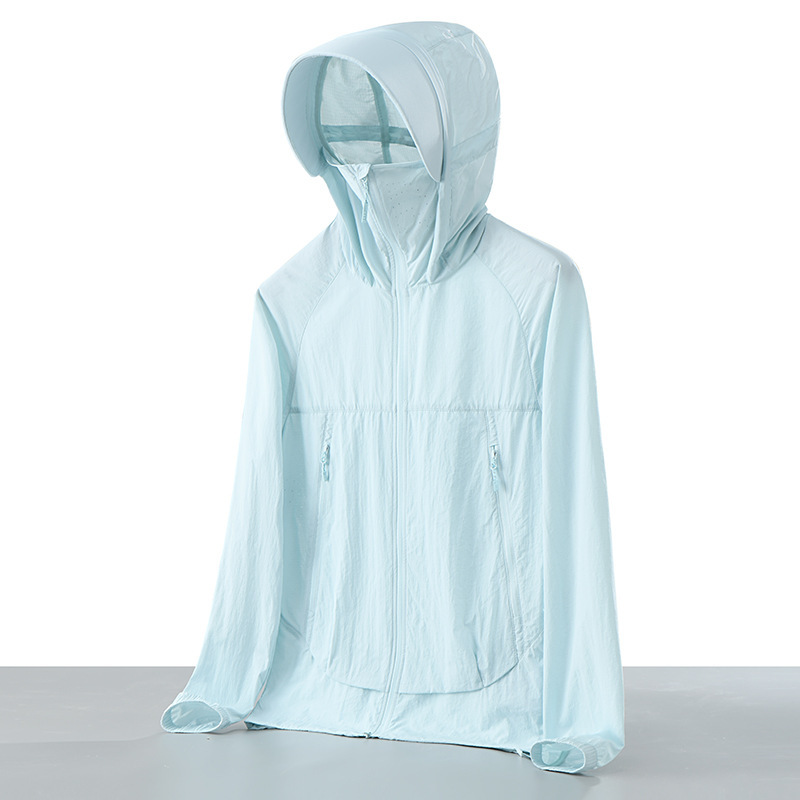 Outdoor Skin Clothing for Men and Women Hooded Summer New Men's Youth Versatile Sports Leisure Travel Fishing Sun Protection Clothing