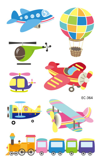 Picture of Spot children's tattoo stickers cartoon car engineering car waterproof odor-free cute boys and girls baby stickers cross-border