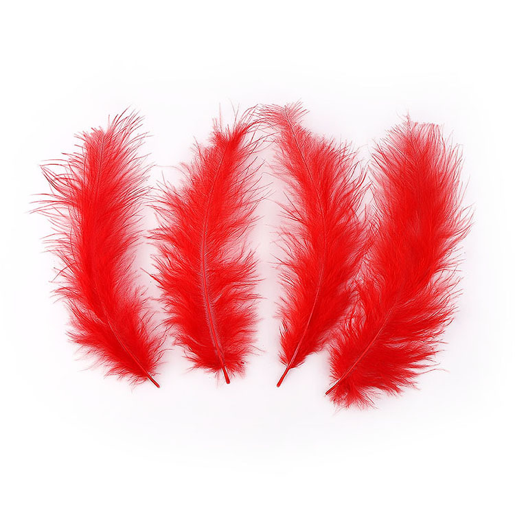 Picture of Cross-Border Wholesale Turkey Feathers Pointed Tail Velvet Feathers Colorful Feathers Dream Catcher Feathers Feather Lamp Wave Ball Feathers