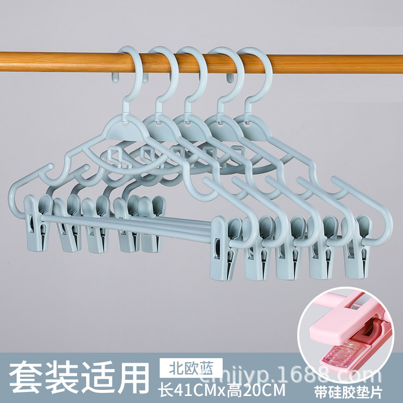 Picture of Household Hanger with Clip Hanfu Clothes Hanging Skirt Hanger Drying Rack JK Clothes Rack