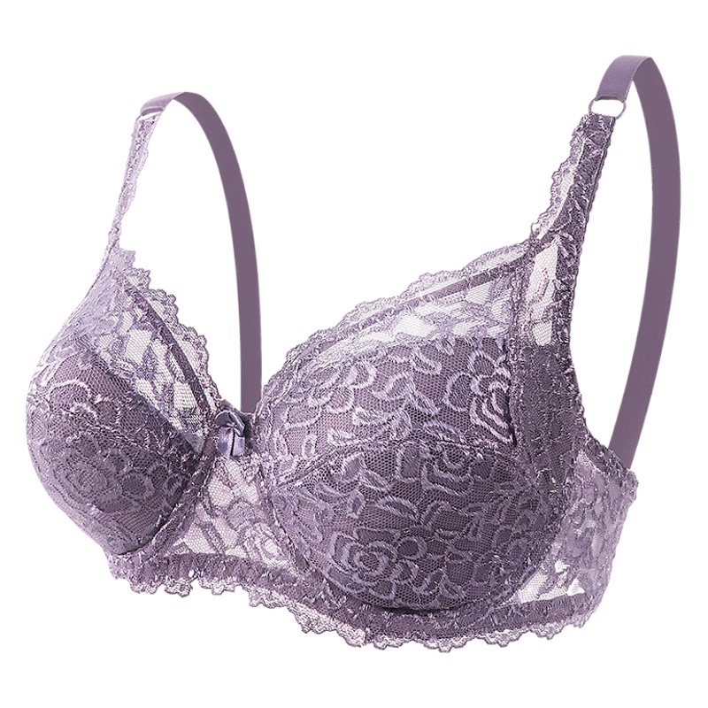 Picture of North American cross-border lace CD plus size bra underwear foreign trade Amazon adjustable push up comfortable women's bra