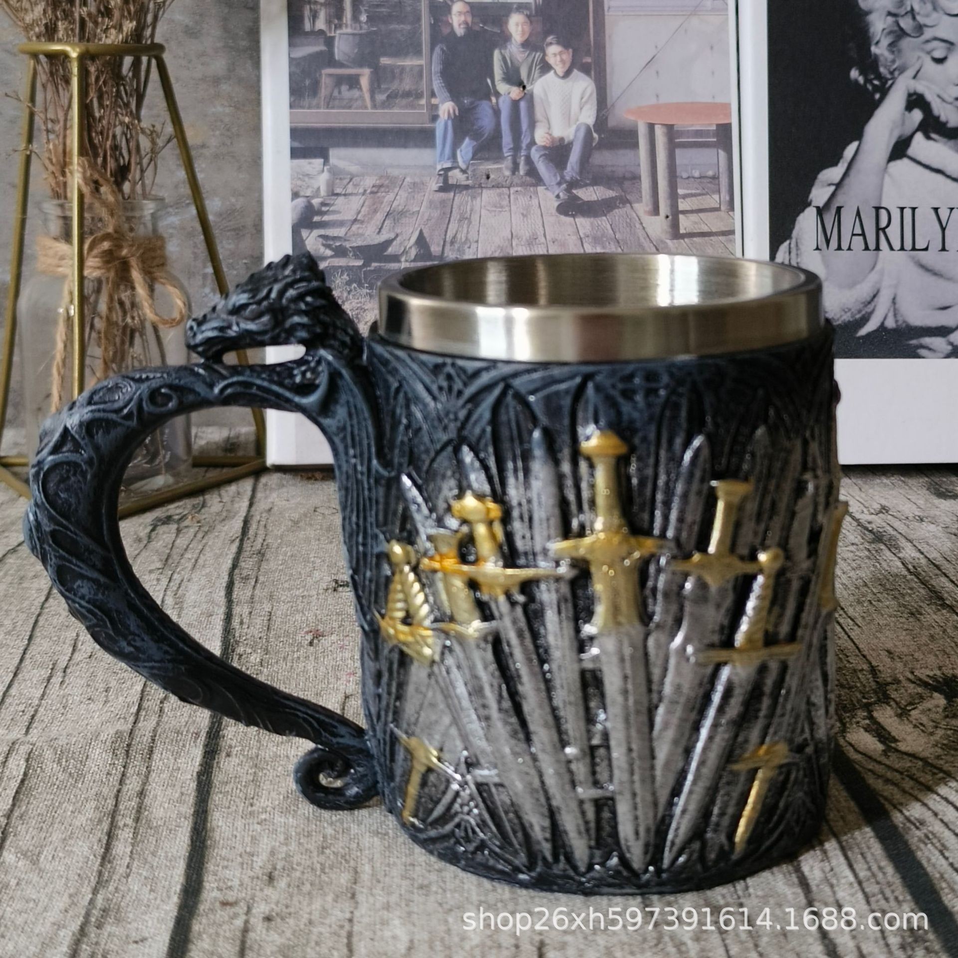 Game of Rights Mug Goblet Song of Ice and Fire Water Mug Iron Throne Beer Mug Tap Handle Water Mug