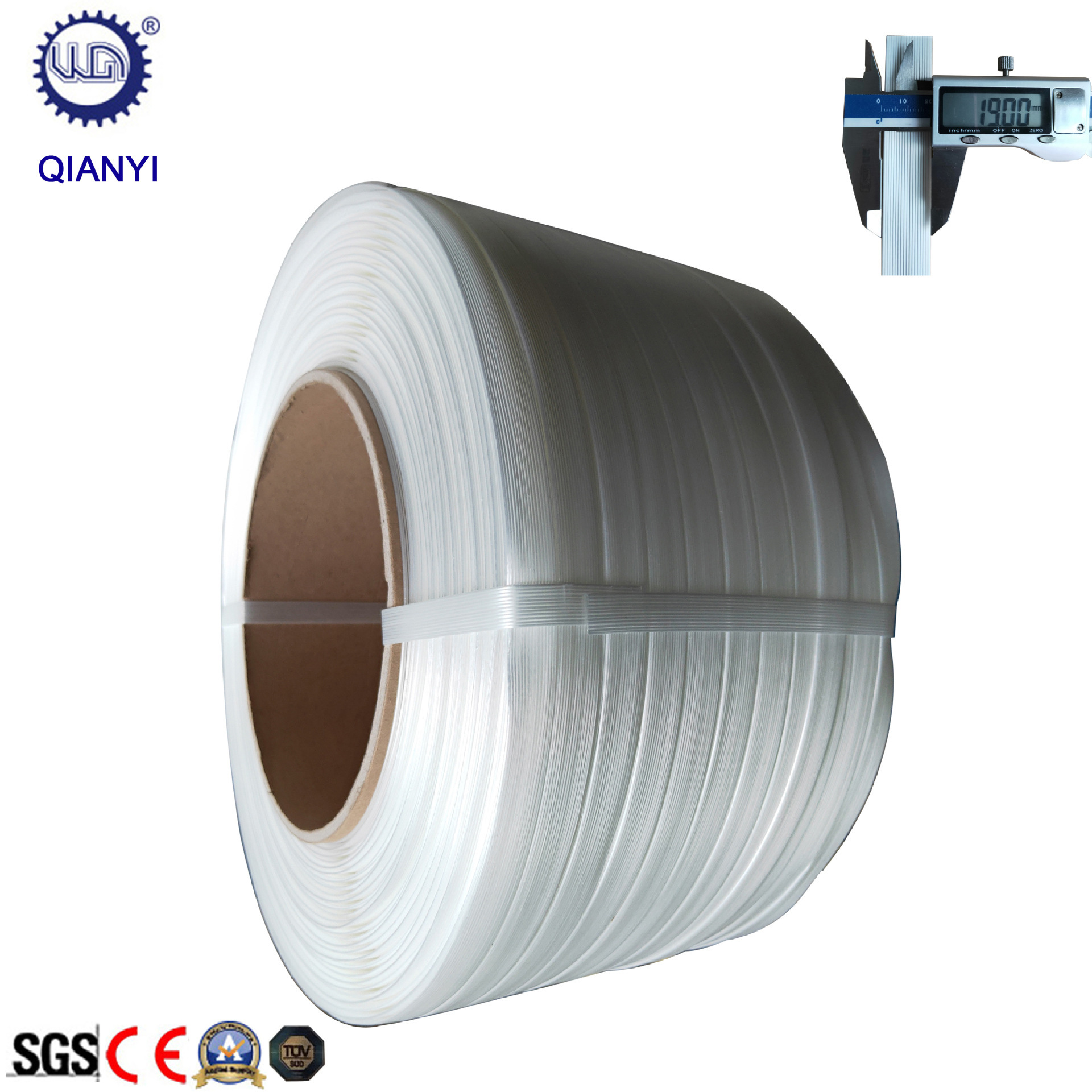 Factory wholesale polyester fiber packing tape packing tape 19MM fiber packing tape