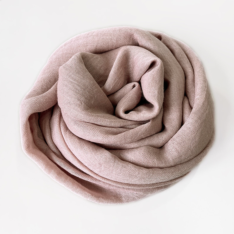 Picture of Solid Color Cotton and Linen Scarf Women's Artistic Sunscreen Scarf Scarf Beach Long Scarf Wholesale Japanese Scarf Advanced Sense