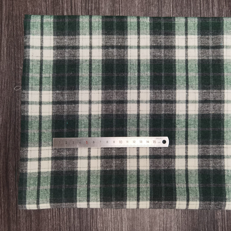 Picture of Spot twill sanding cotton plaid children's shirt plaid fabric 21 yarn-dyed flannel decorative fabric