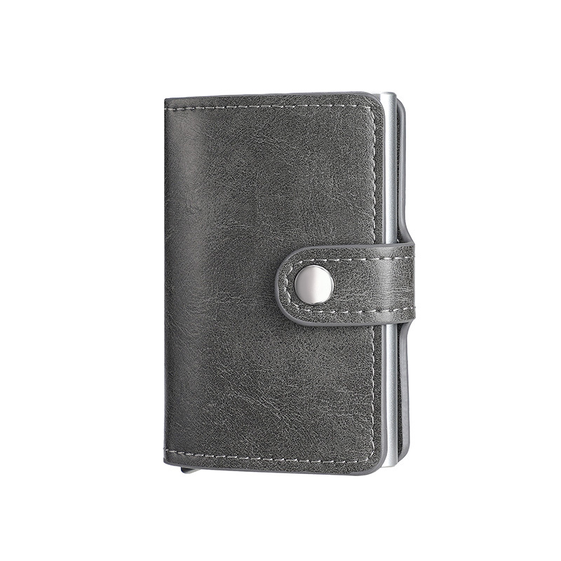 Picture of Manufacturer men and women anti-theft card holder Amazon aluminum box automatic pop-up card holder AliExpress American gold clip New