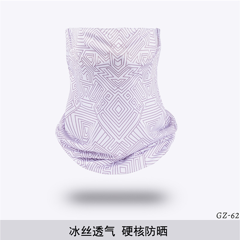 Picture of Outdoor ice silk mask changeable ear scarf men's and women's bicycle riding hood collar sun protection scarf summer