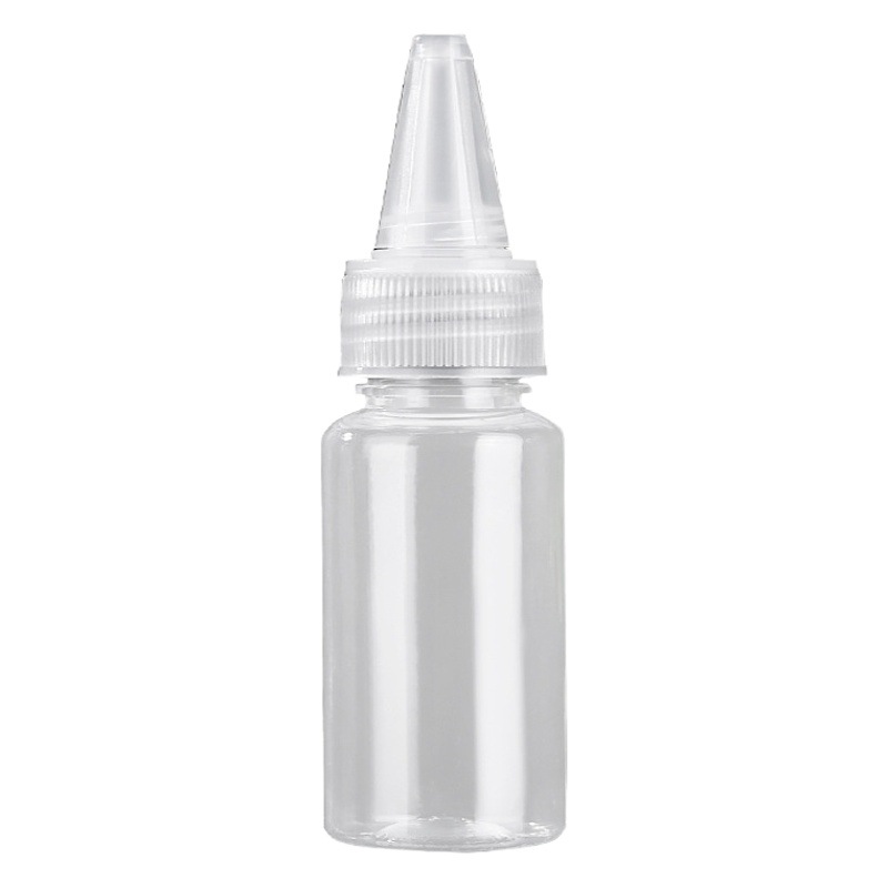 20 30 50 100 200ml Pointed Bottle Transparent Plastic Bottle Emulsion Squeeze Bottle Pigment Bottles
