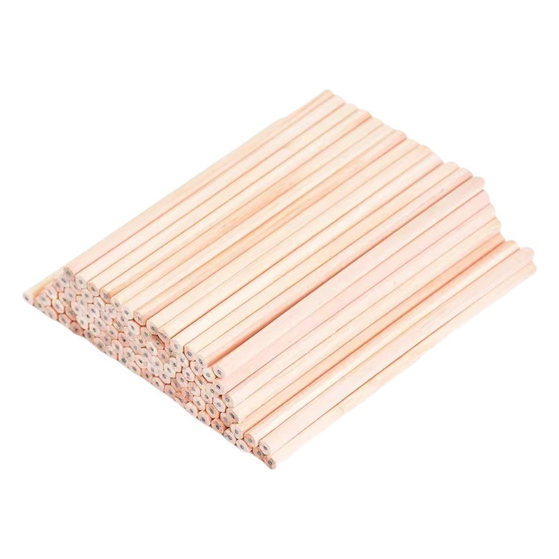 Hexagonal Rod Log Pencil Safe and Continuous Core Kidsren's Hb Pencil Student Writing Sketch Triangle White Rod Pencil