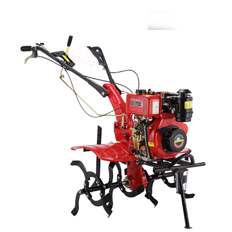 Hercules brand hand-held ditching machine paddy field tillage machine harrowing multifunctional hand-pushed agricultural machinery diesel engine