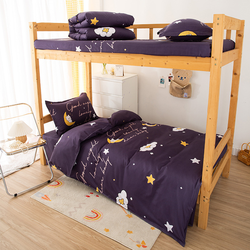 Picture of Bedding Set for Student Dormitory, Single-Person Quilt, Complete Six-Piece or Eight-Piece Set, Double-Person Warm Quilt Core, Full Mattress Set